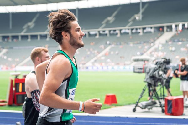 Niclas Jan Kaluza (Eintracht Hildesheim) waehrend der deutschen Leichtathletik-Meisterschaften im Olympiastadion am 25.06.2022 in Berlin